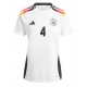 Germania Jonathan Tah #4 Tricou Fotbal Replică European 2024 Barbati Acasa